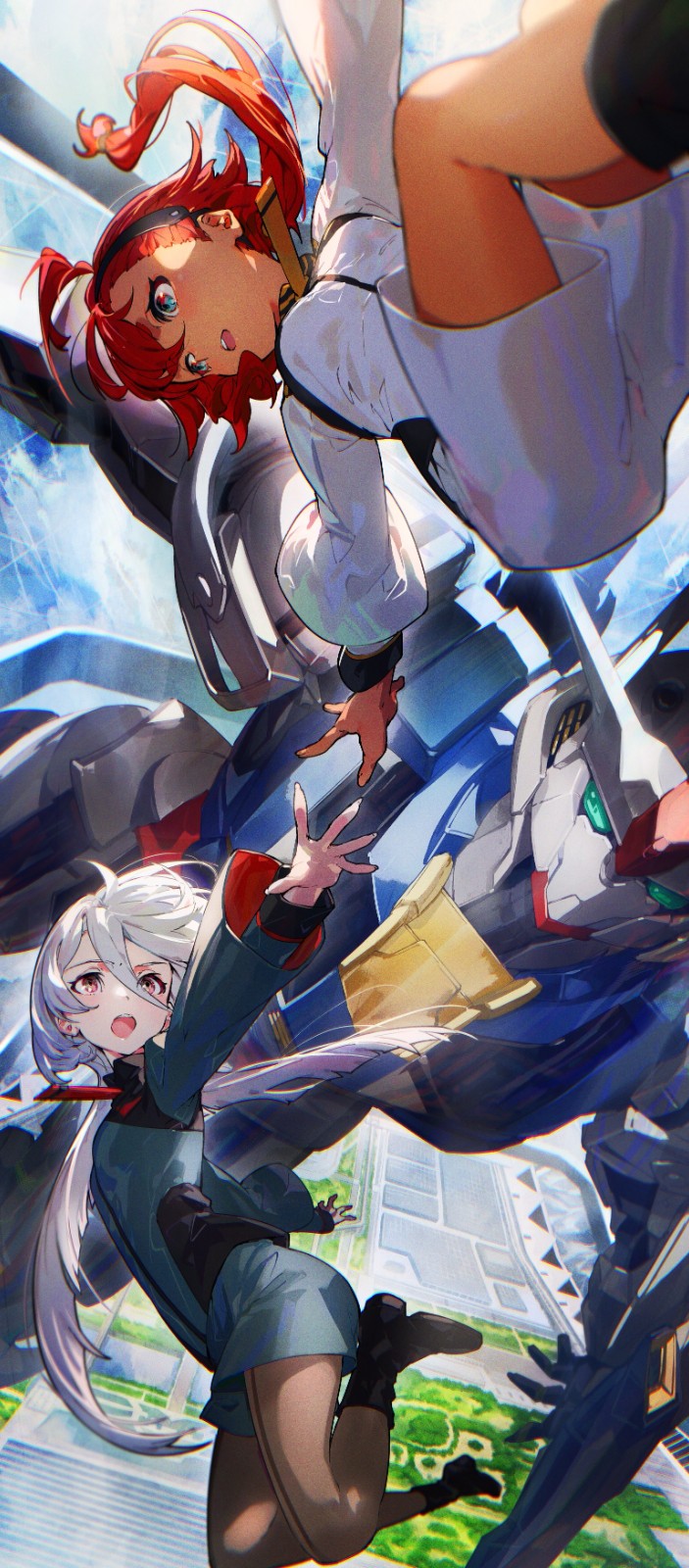 《电锯人》帕瓦&玛奇玛高清无水印手机壁纸