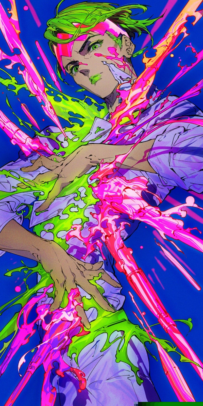 《电锯人》帕瓦&玛奇玛高清无水印手机壁纸