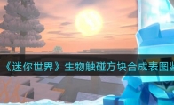 《迷你世界》攻略——生物触碰方块合成表图鉴