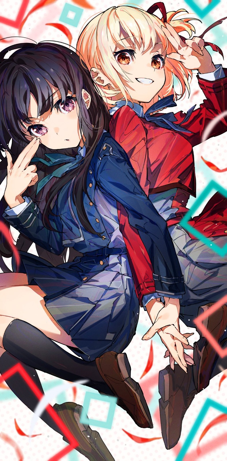 《电锯人》帕瓦&玛奇玛高清无水印手机壁纸